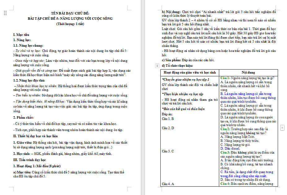 PowerPoint Khoa học tự nhiên 9: Bài tập Chủ đề 5
