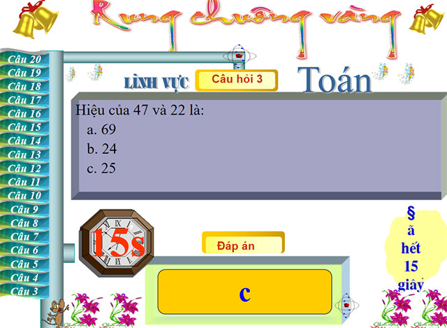 PowerPoint Rung chuông vàng lớp 2