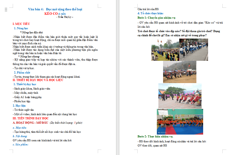 PowerPoint Ngữ văn 7 Bài 8: Kéo co