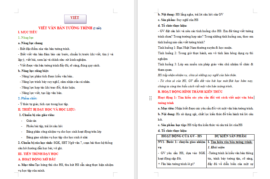 Viết bản tường trình về một sự việc xảy ra ngoài ý muốn