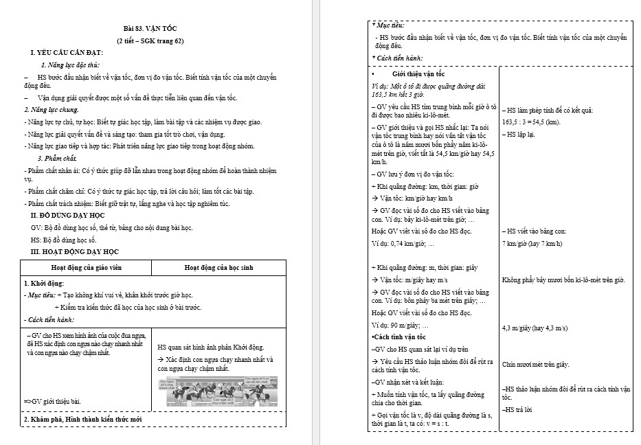 Giáo án Toán 5 Bài 83 file word