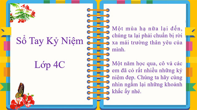 PowerPoint Sổ tay kỉ niệm cuối năm học