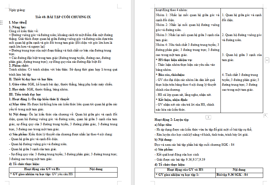 PowerPoint Toán 7 Bài tập cuối chương 9