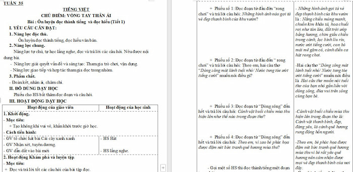 Giáo án Tiếng Việt 4: Ôn tập cuối học kì 2