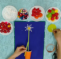 Giáo án mầm non: Tạo hình hoa từ các nguyên vật liệu khác nhau