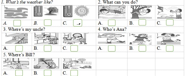 Đề thi học kì 2 môn Tiếng Anh 3 English Discovery