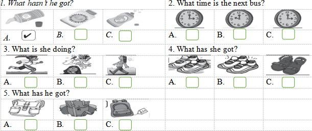 Đề thi học kì 2 môn Tiếng Anh 4 English Discovery