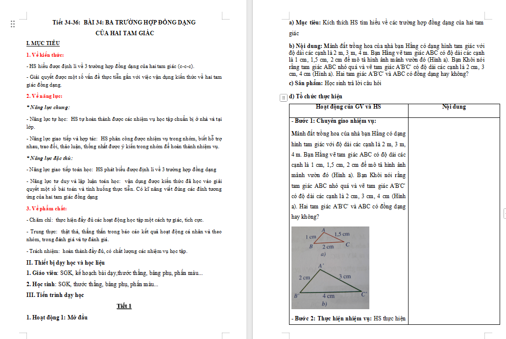 PowerPoint Toán 8 Bài 34 