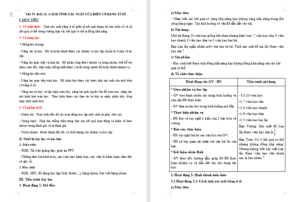 PowerPoint Toán 8 Bài 31 