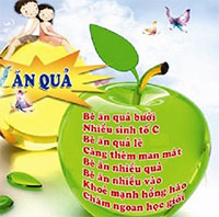 Giáo án mầm non: Bài thơ Ăn quả