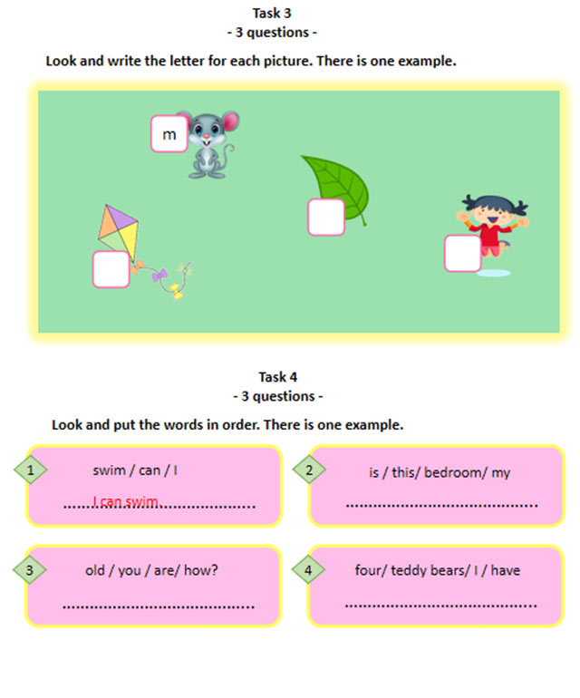 Đề thi học kì 2 môn Tiếng Anh lớp 1 sách i-Learn Smart Start