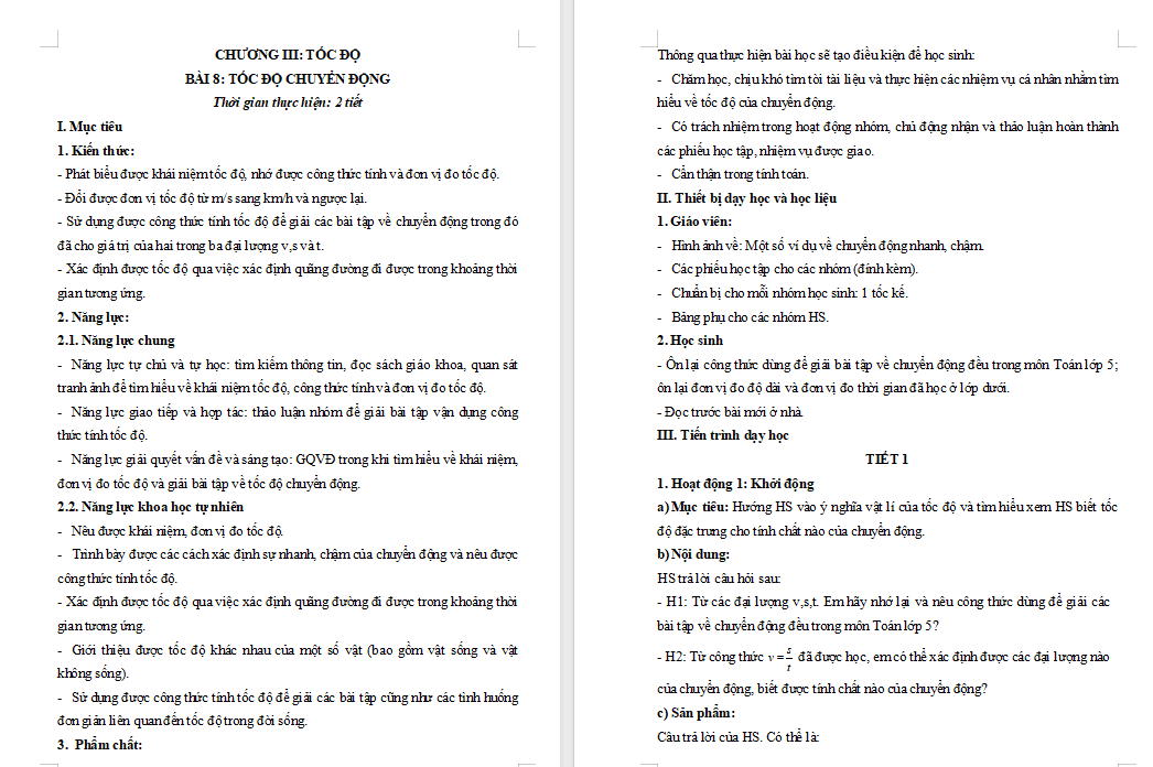 Giáo án PowerPoint Khoa học tự nhiên 7 Bài 8