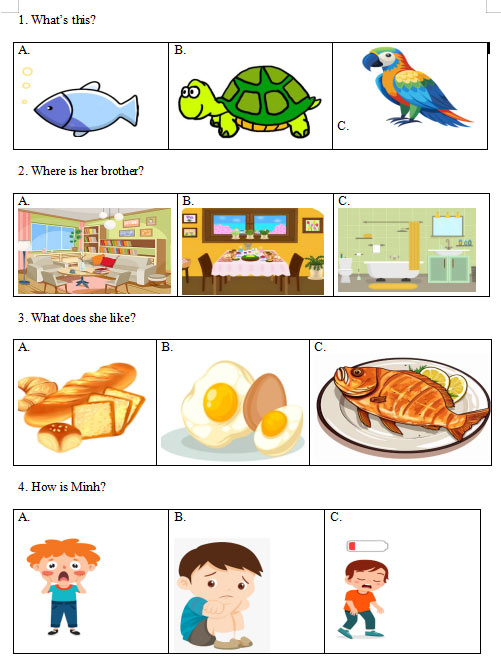 Đề cương học kì 2 môn Tiếng Anh 1 English Discovery