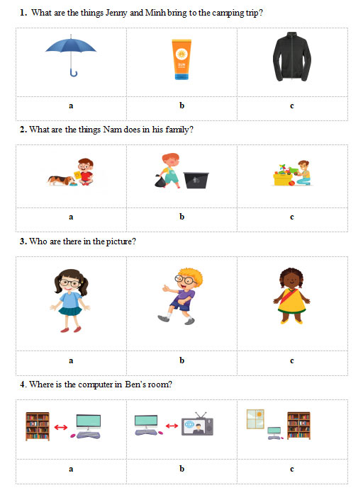 Đề cương học kì 2 môn Tiếng Anh 4