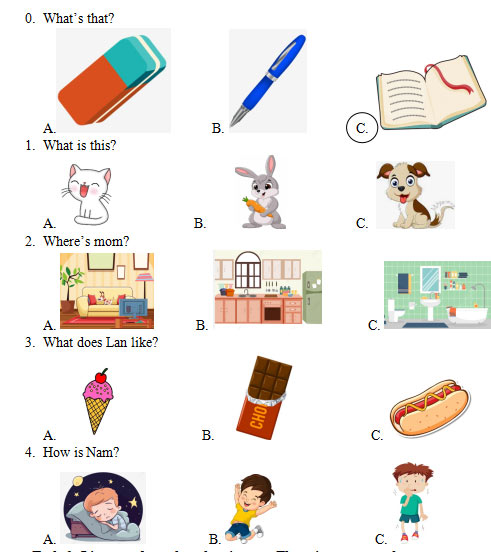 Đề thi học kì 2 môn Tiếng Anh 1 English Discovery