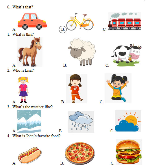 Đề thi học kì 2 môn Tiếng Anh 2 English Discovery