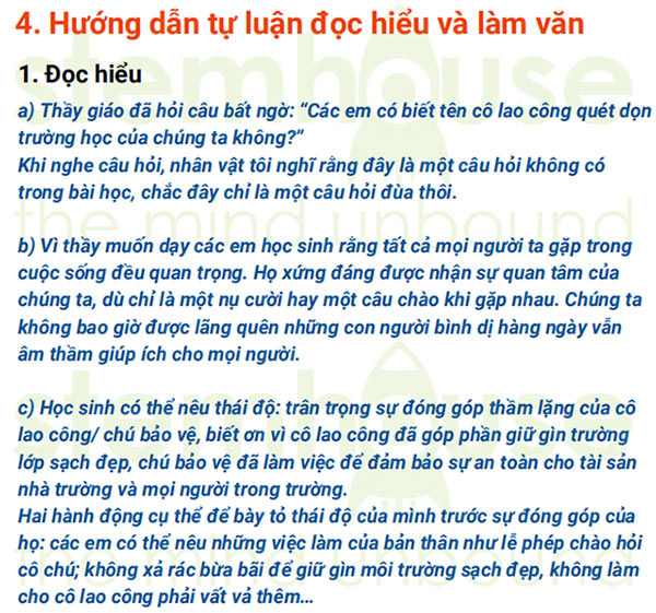 Đáp án đề thi Tuyển sinh lớp 6 Trường Nguyễn Hữu Thọ