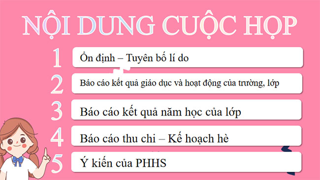 PowerPoint Họp phụ huynh cuối năm