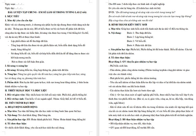 Giáo án Toán 6 Luyện tập chung trang 87