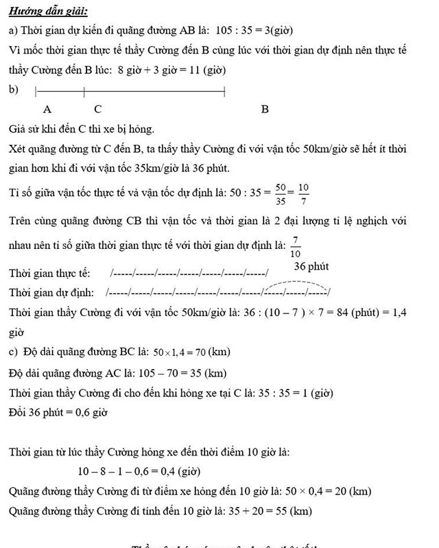Đáp án đề thi vào lớp 6 môn Toán THCS Ngoại ngữ