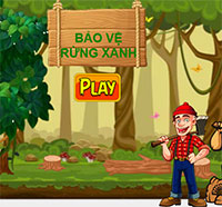 PowerPoint Trò chơi Bảo vệ rừng xanh