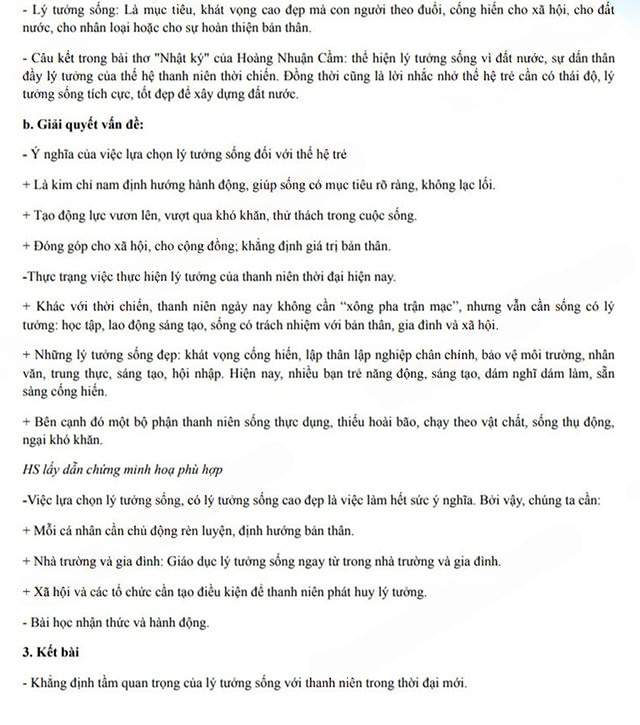 Đáp án đề thi vào lớp 10 môn Văn 2025 chuyên KHXH&NV Hà Nội