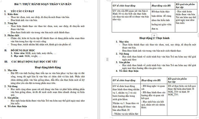 Giáo án Tin học 5 Thực hành soạn thảo văn bản