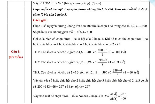 Đáp án đề vào 10 môn Toán Quảng Trị