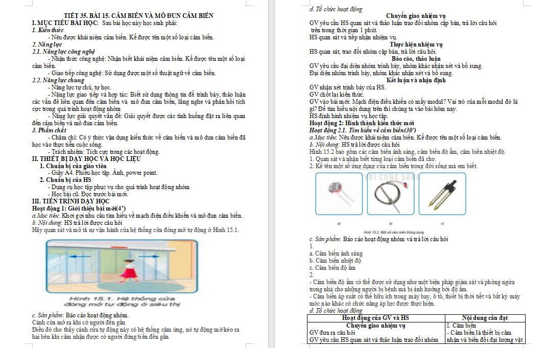 Cảm biến và mô đun cảm biến