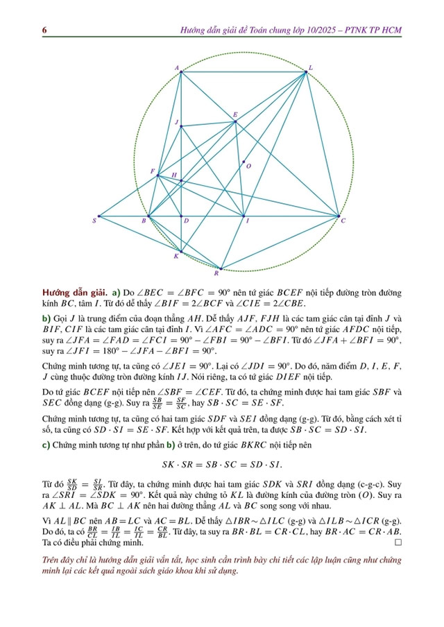 Đề thi vào lớp 10 môn Toán PTNK