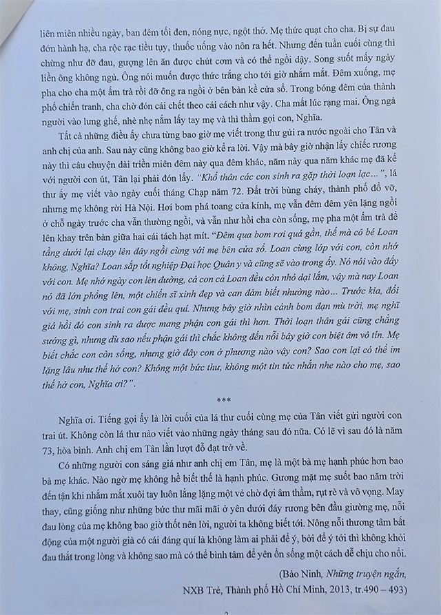 Đề thi vào 10 môn Văn Chuyên Khoa học tự nhiên năm 2025