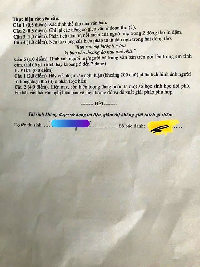 Đề thi vào 10 Văn THPT Chuyên Kiên Giang năm 2025 - 2026