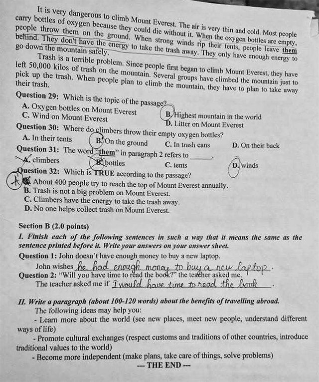Đề thi vào lớp 10 môn Tiếng Anh Đồng Tháp năm 2025 - 2026