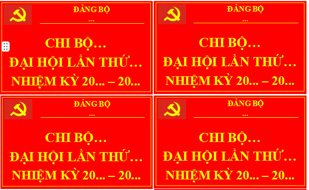 Thẻ đeo đại hội cho đảng viên