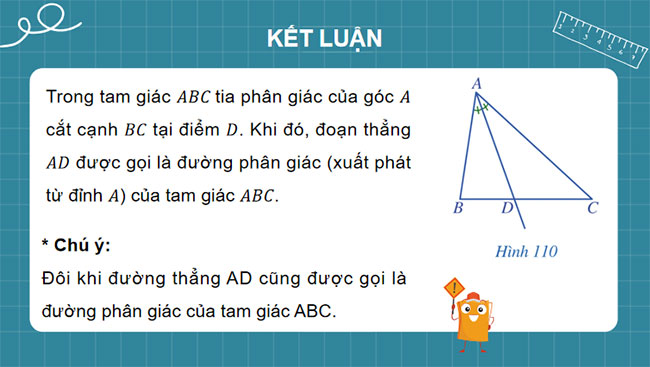 Tính chất ba đường phân giác của tam giác