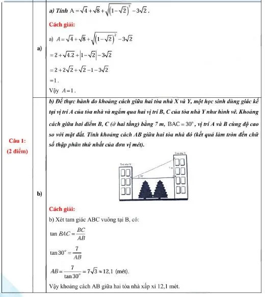 Đề thi vào lớp 10 môn Toán Đà Nẵng năm 2025
