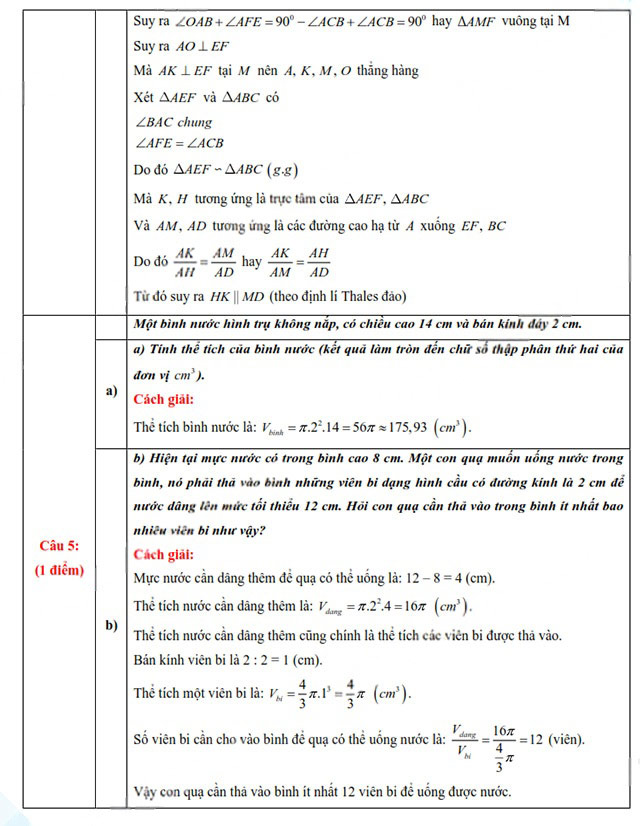 Đề thi vào lớp 10 môn Toán Đà Nẵng năm 2025