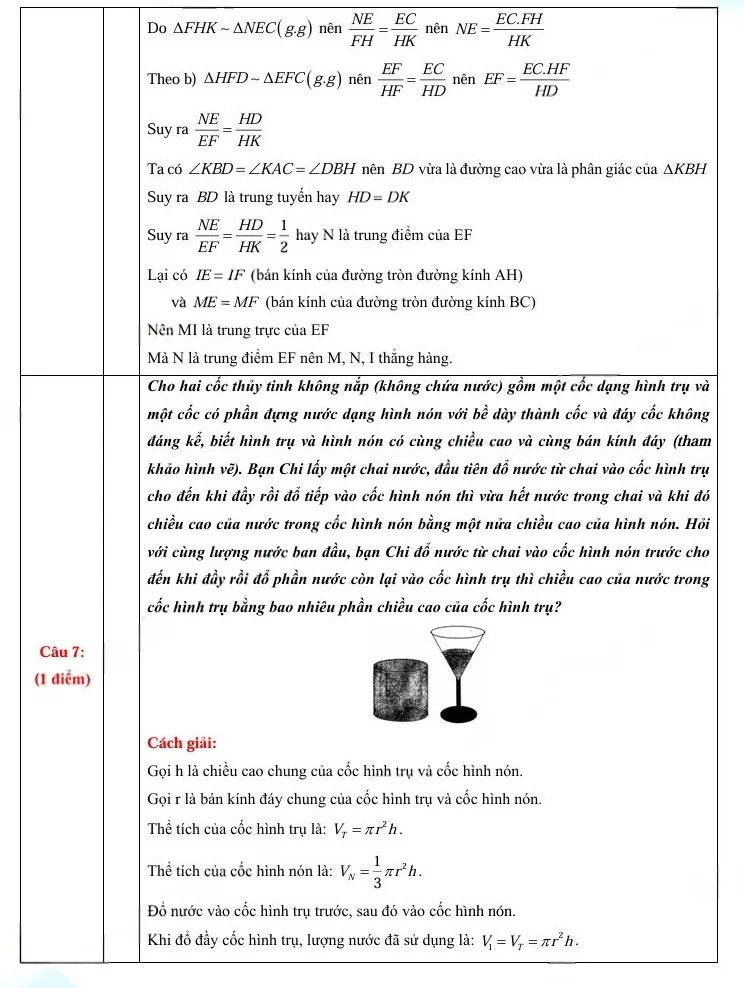 Đáp án đề thi vào lớp 10 môn Toán Huế
