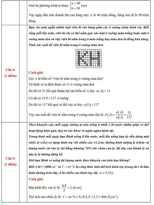 Đề thi vào lớp 10 môn Toán Khánh Hòa