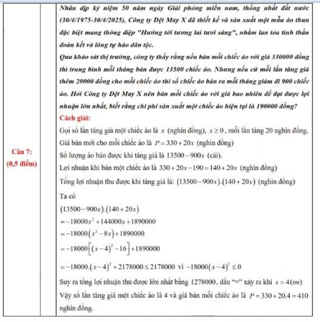 Đề thi vào lớp 10 môn Toán Khánh Hòa