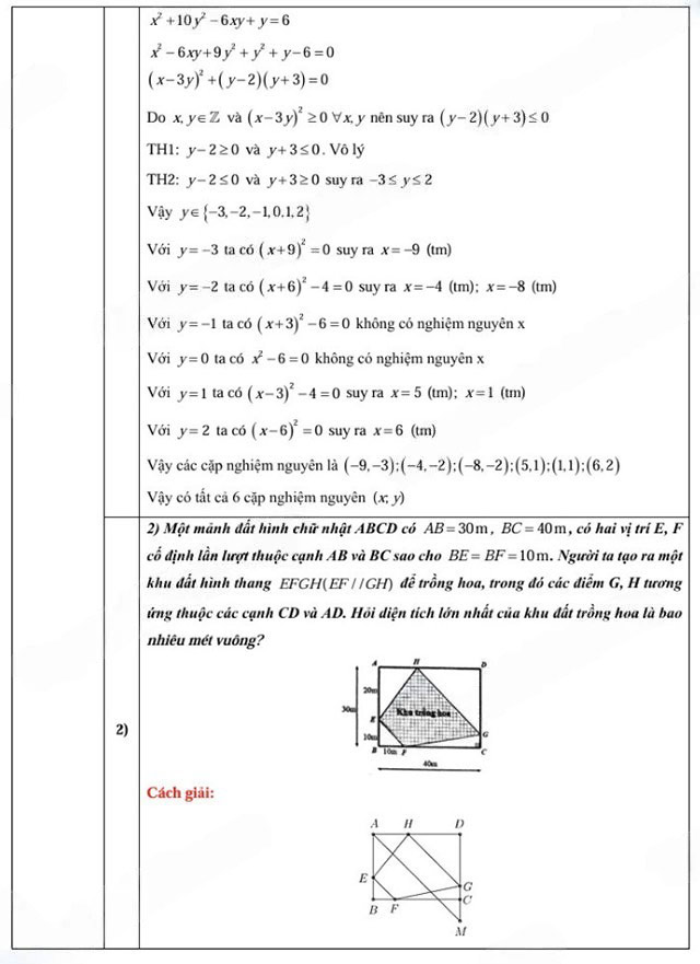 Đề thi vào lớp 10 môn Toán tỉnh Ninh Bình năm 2025