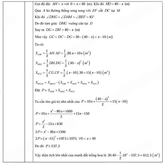 Đề thi vào lớp 10 môn Toán tỉnh Ninh Bình năm 2025