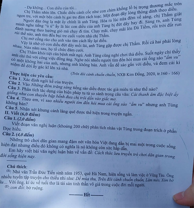 Đề thi vào lớp 10 môn Văn Nghệ An năm 2025