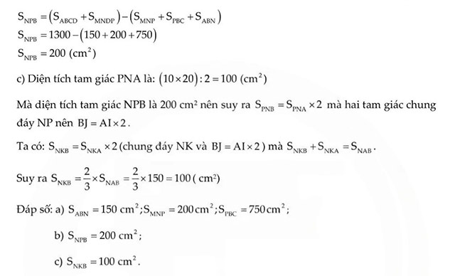Đáp án đề thi vào lớp 6 môn Toán trường THCS Thanh Xuân