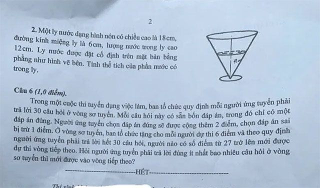 Đề thi vào lớp 10 môn Toán Bắc Kạn năm 2025
