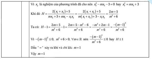 Đáp án đề thi vào 10 môn Toán Cao Bằng