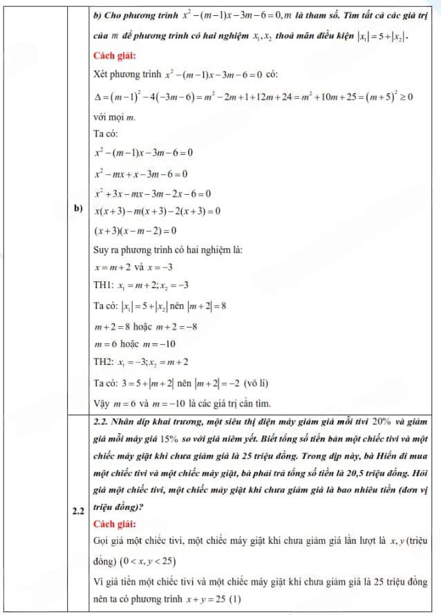 Đáp án đề thi vào 10 môn Toán Phú Thọ