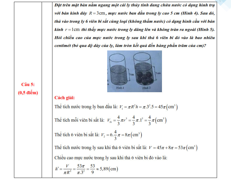 Đáp án đề thi vào lớp 10 môn Toán Quảng Nam