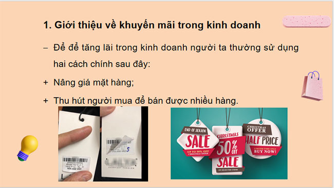 Một số hình thức khuyến mãi trong kinh doanh