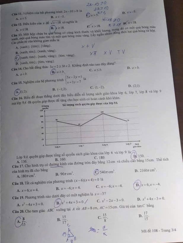Đề thi vào lớp 10 môn Toán Cần Thơ năm 2025